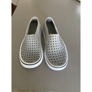 Boys Gray Native Slip Ons Size 13